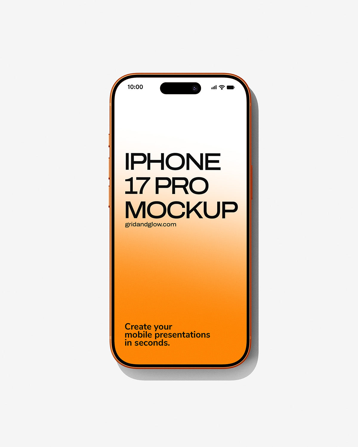 iPhone 17 Pro Mockup with gradient design