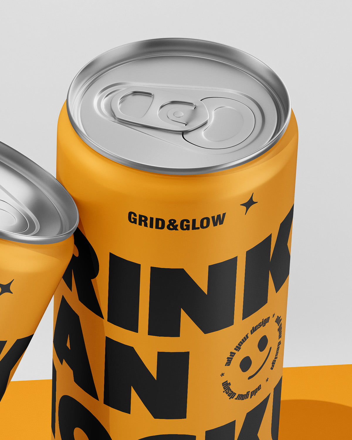 Drink Can Mockup – Macro Scene