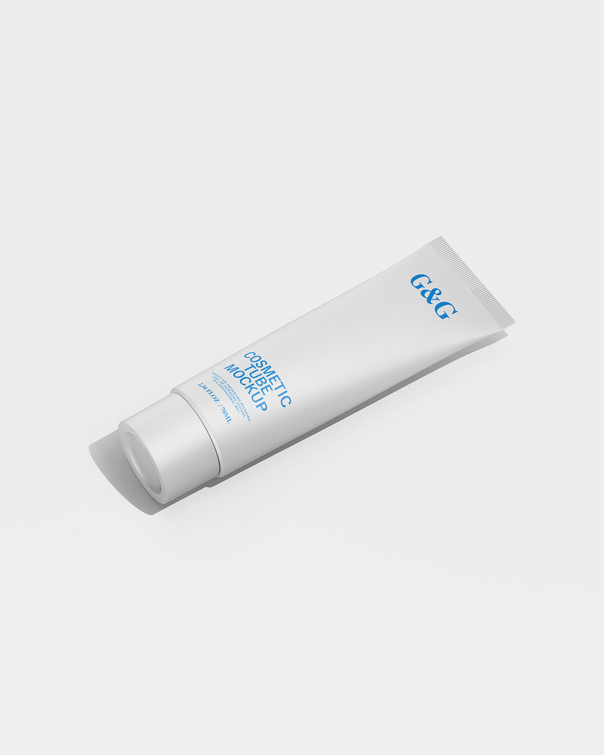 Cosmetic Tube Mockup on a white background