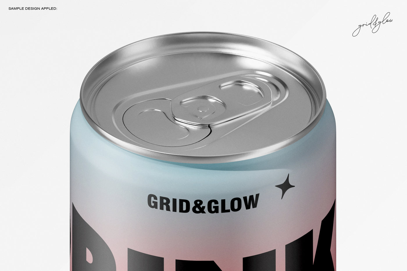 Drink Sleek Can - 12oz / 355ml on a gradient background