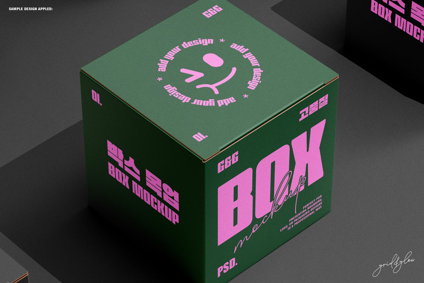Square Box Mockup Set-1