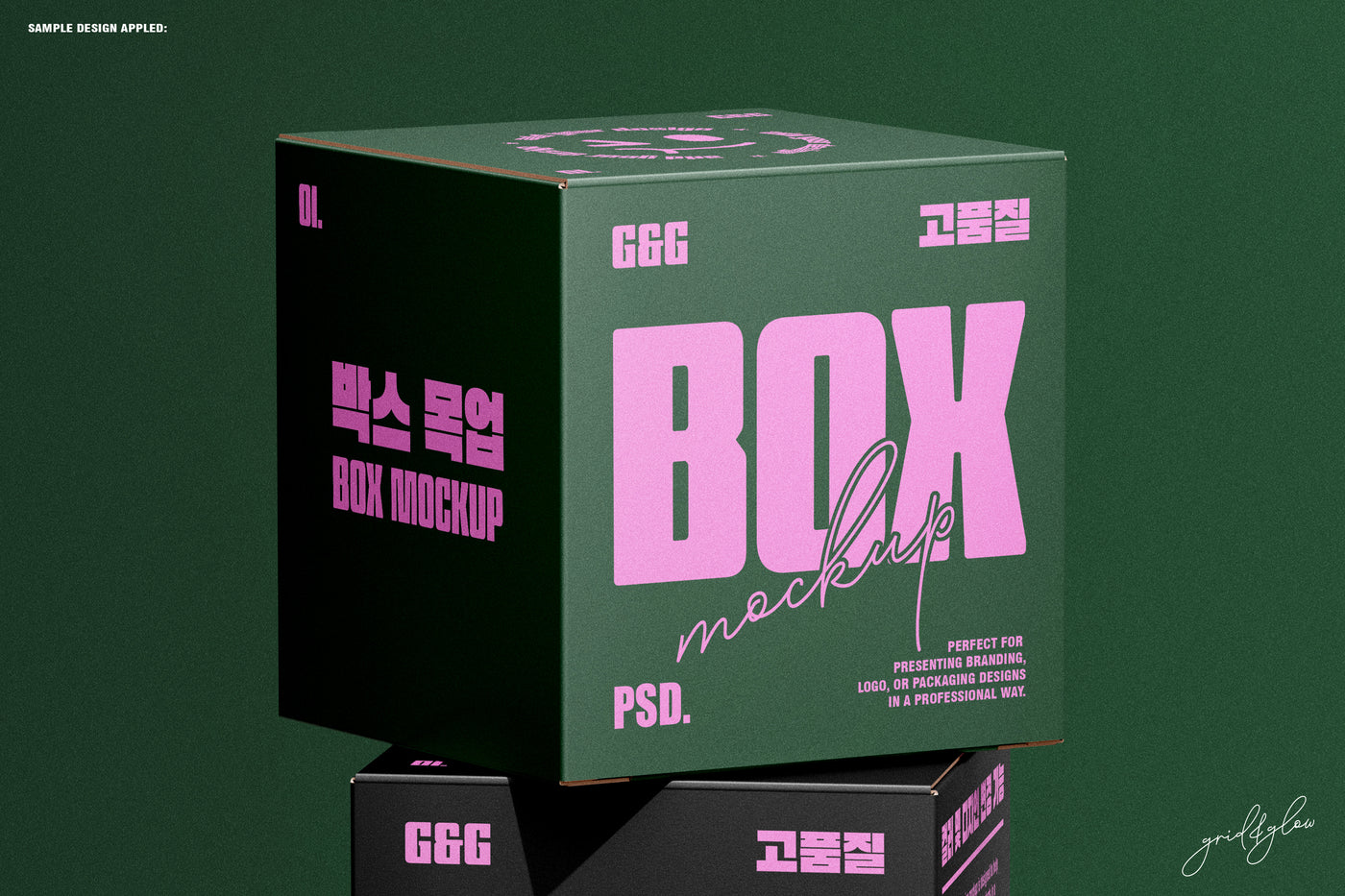 Square Box Mockup Set-1