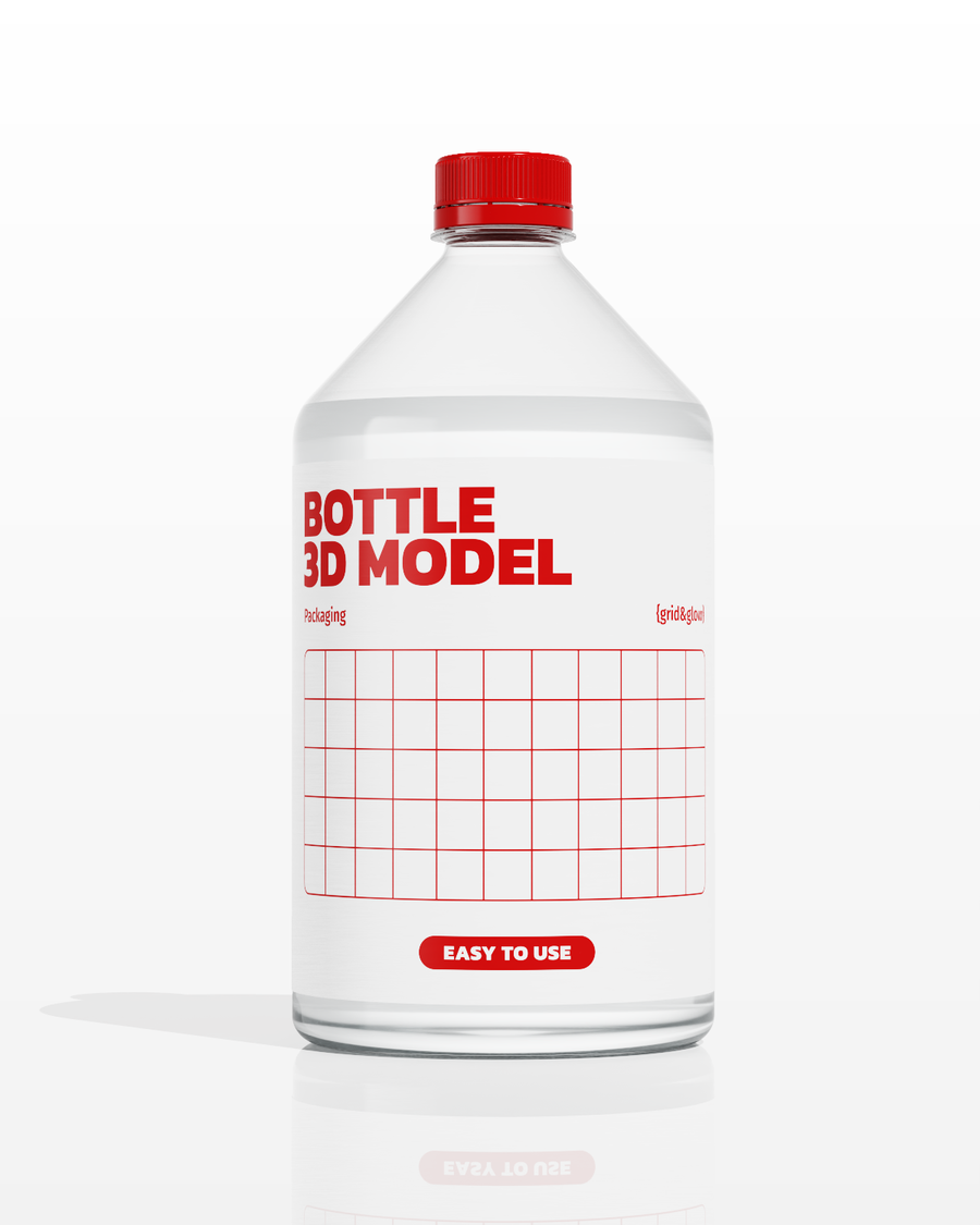 Water r-PET Bottle 1000 ml