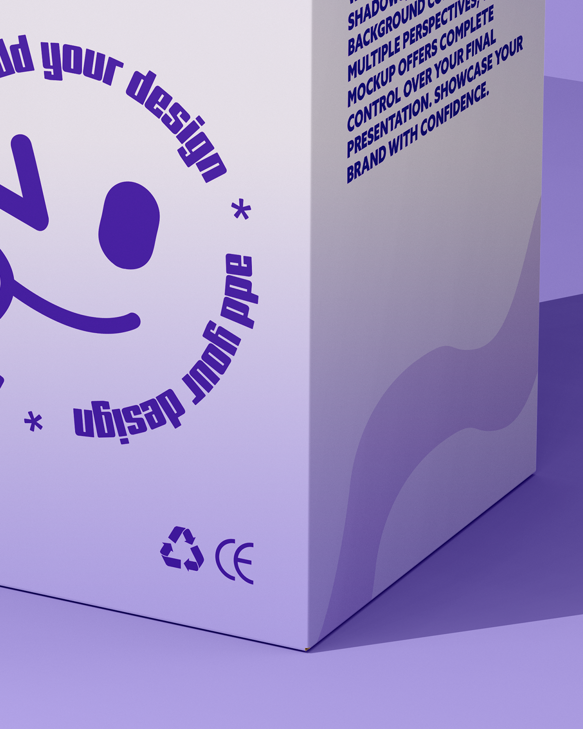 Paper Box Mockup – High Angle View