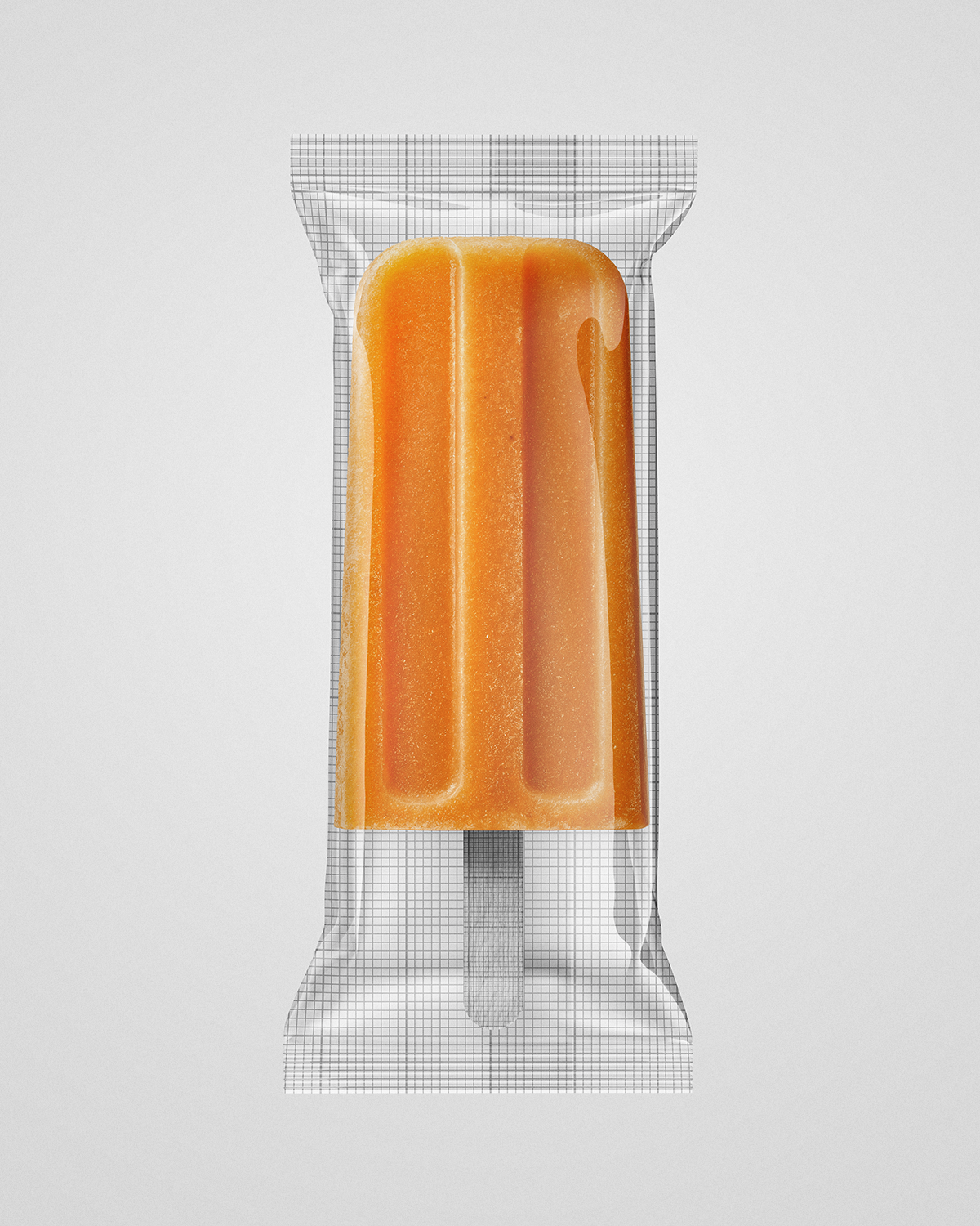 Ice Cream Bar Mockup on a light gray background