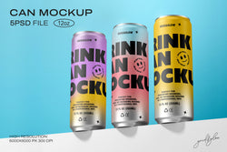 Drink Sleek Can - 12oz / 355ml on a light blue background