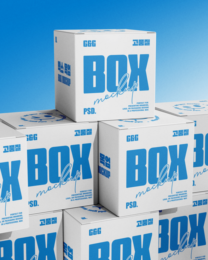 Square Box Mockup