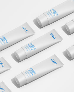 Cosmetic Tube Mockup a light gray background