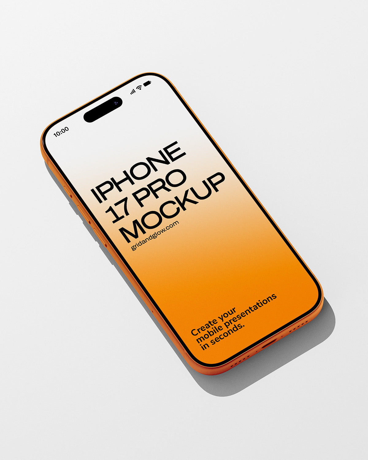 FREE iPhone 17 Pro Mockup on a light gray background