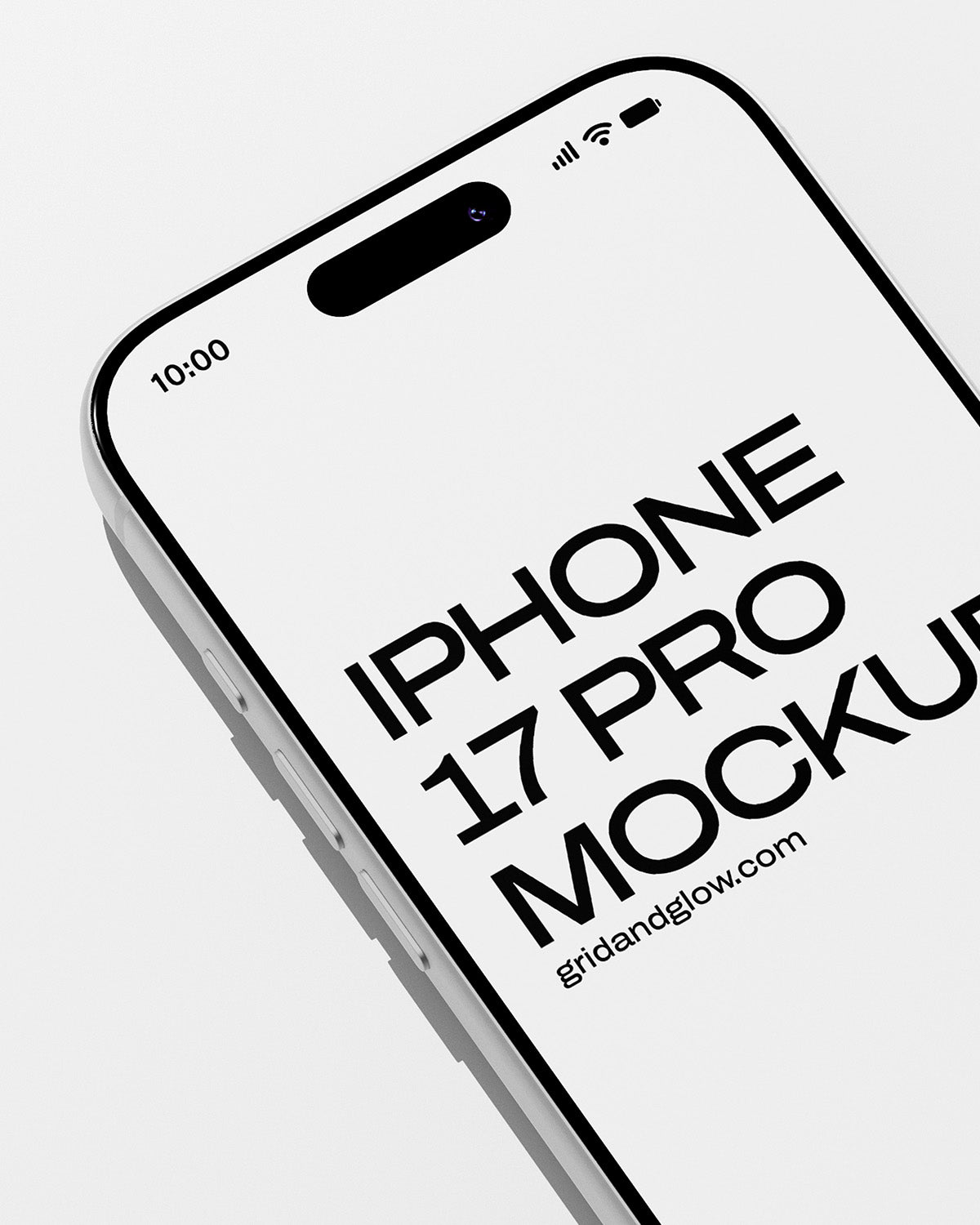 FREE iPhone 17 Pro Mockup on a white background