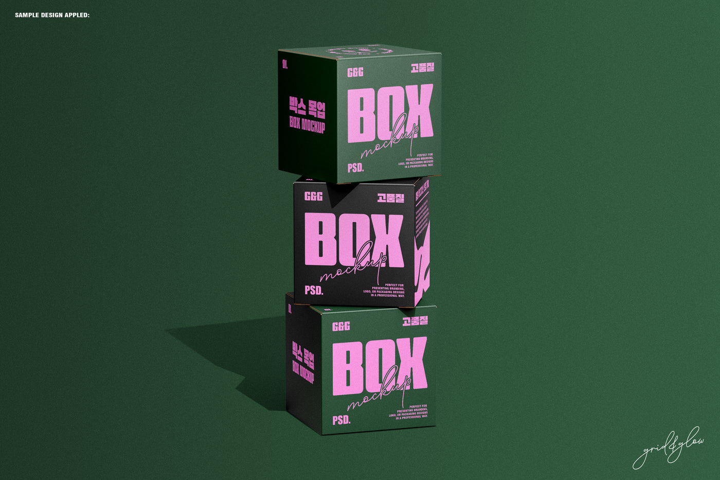 Square Box Mockup Set-1