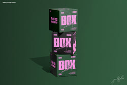 Square Box Mockup Set-1