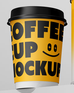 Coffee Cup & Tin Can Mockup macro view