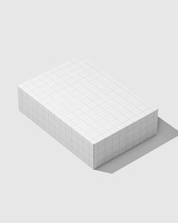 Box mockup on a light gray background