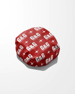 Wrapped Burger Mockup with G&G branding on a white background