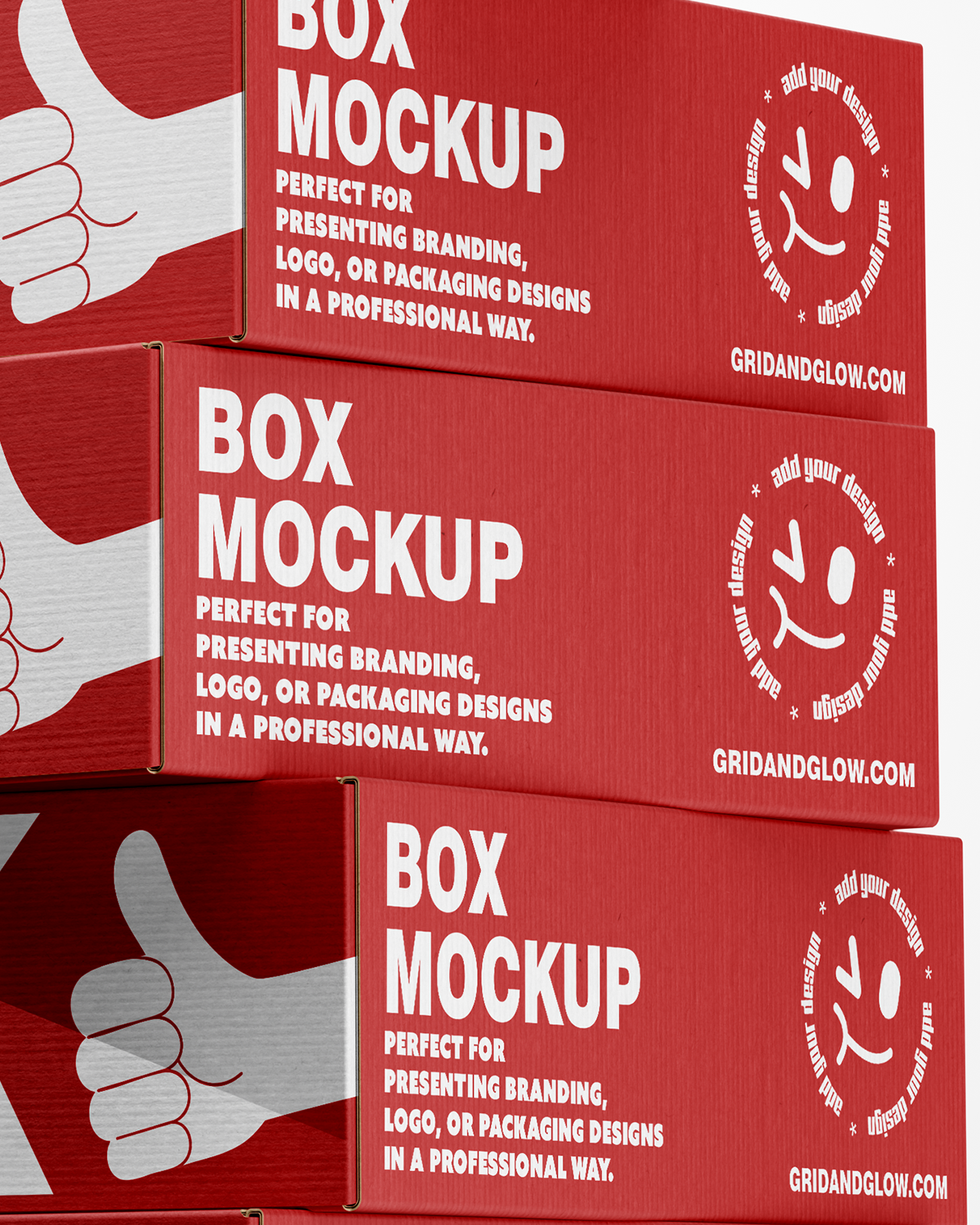 Boxes Mockup – Stacked View