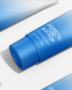 Cosmetic Tube Mockup on a white background