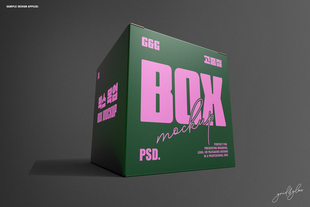 Square Box Mockup Set-1