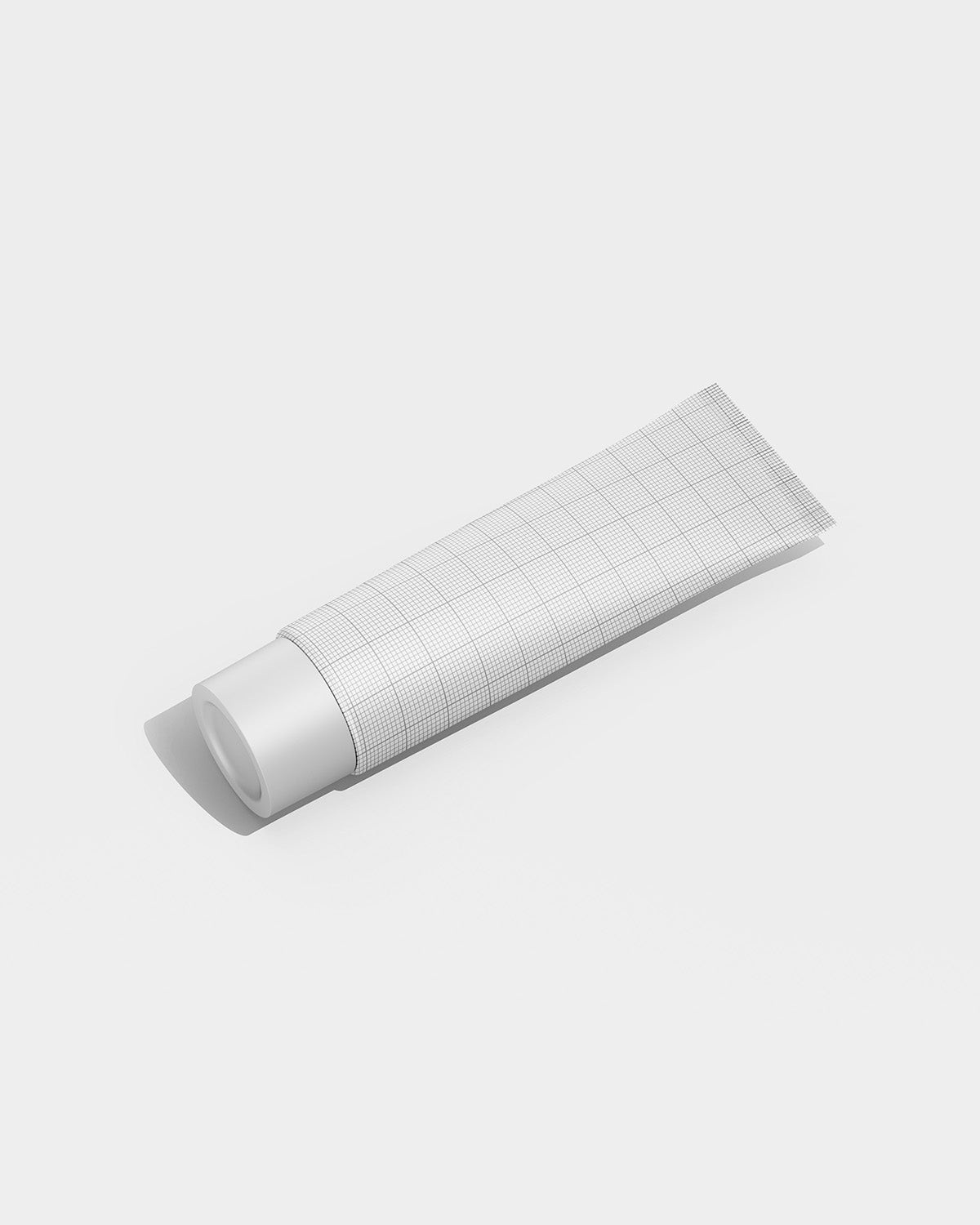 Cosmetic Tube Mockup on a light gray background