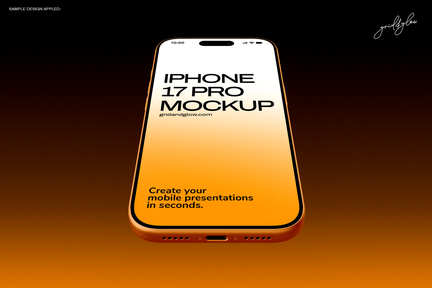 iPhone 17 Pro mockup angle scene