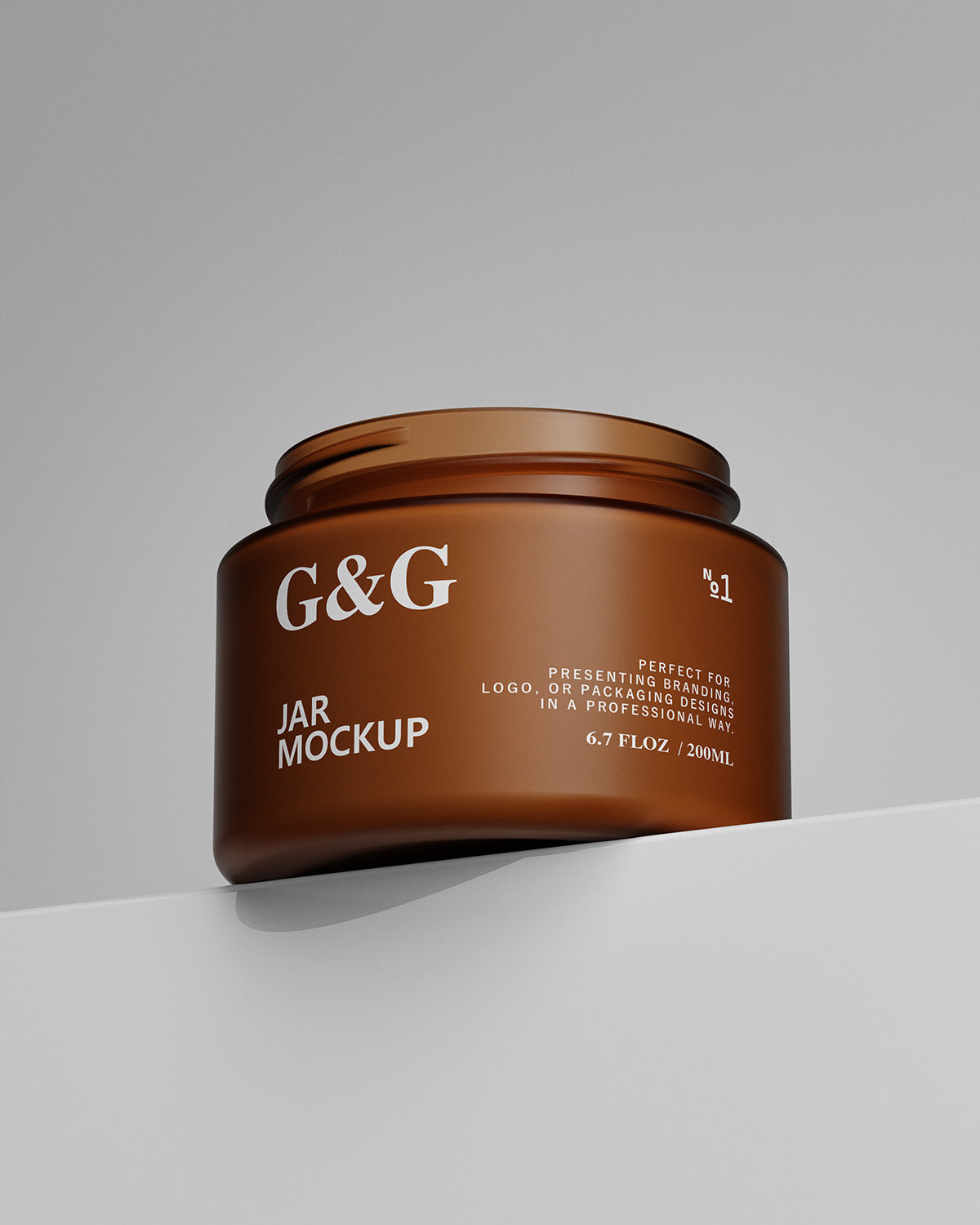 Cosmetic Jar Mockup