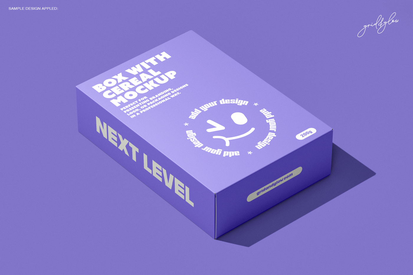 Cereal box mockup