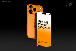 iPhone 17 Pro mockup two item scene