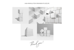 Square Box Mockup Set-1