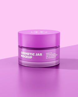 Cosmetic Jar Mockup – Front View