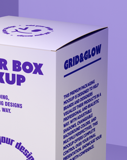 Paper Box Mockup – High Angle View