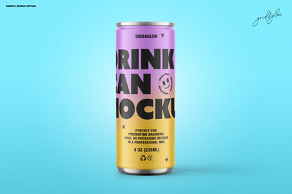 Drink Can Mockup Set - 8oz / 235ml