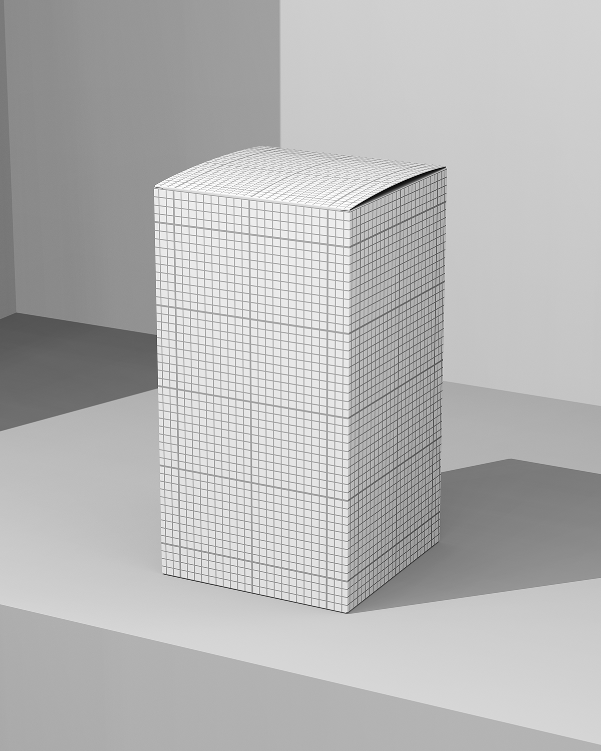 Paper Box Mockup – High Angle View