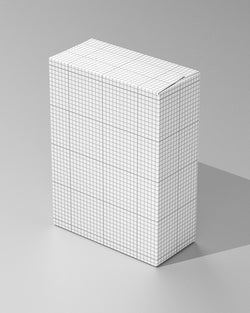Box mockup on a gray background