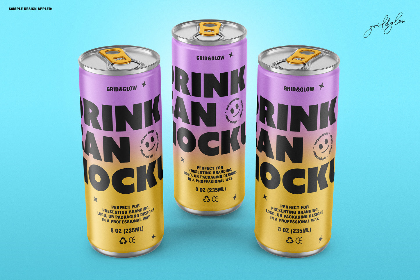 Drink Can Mockup Set - 8oz / 235ml