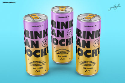 Drink Can Mockup Set - 8oz / 235ml